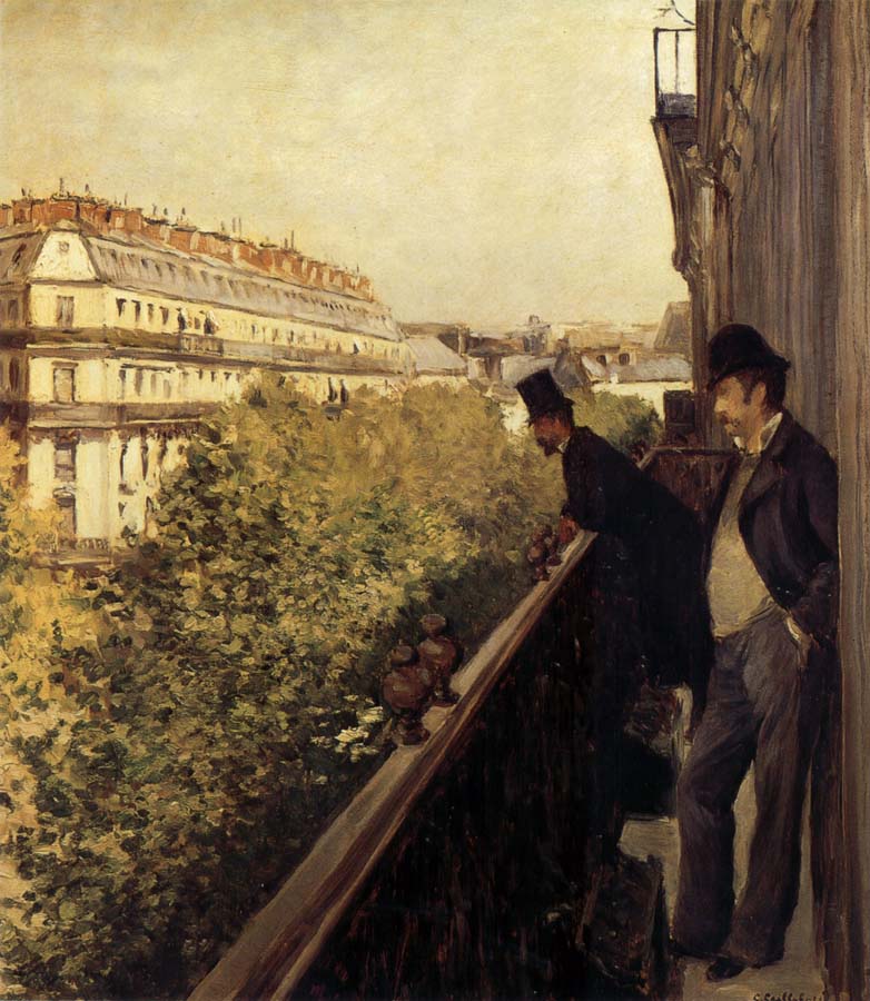 Gustave Caillebotte The man stand on the terrace